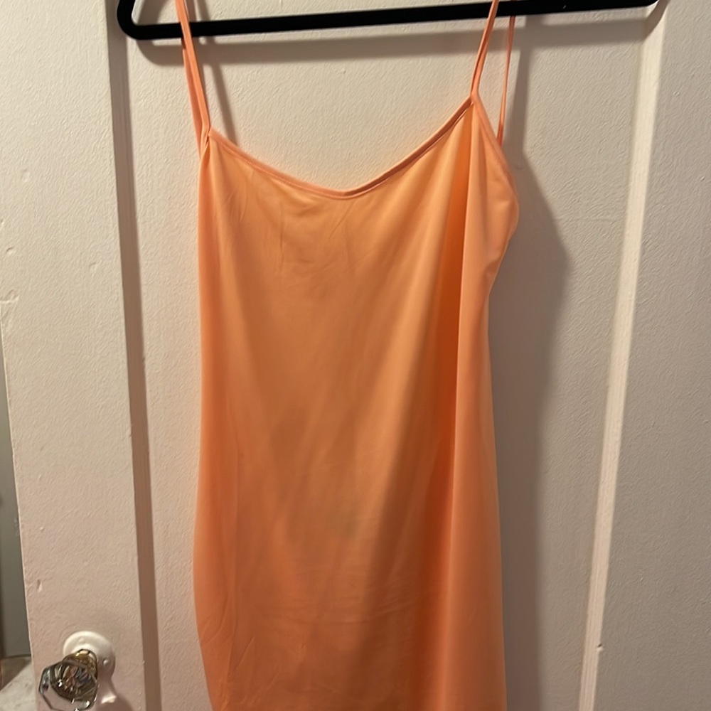 NWOT RARE For Love & Lemons Orange Lace Dress - slip included! - Picture 13 of 16